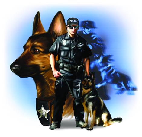Police and Military Dog Fabric
