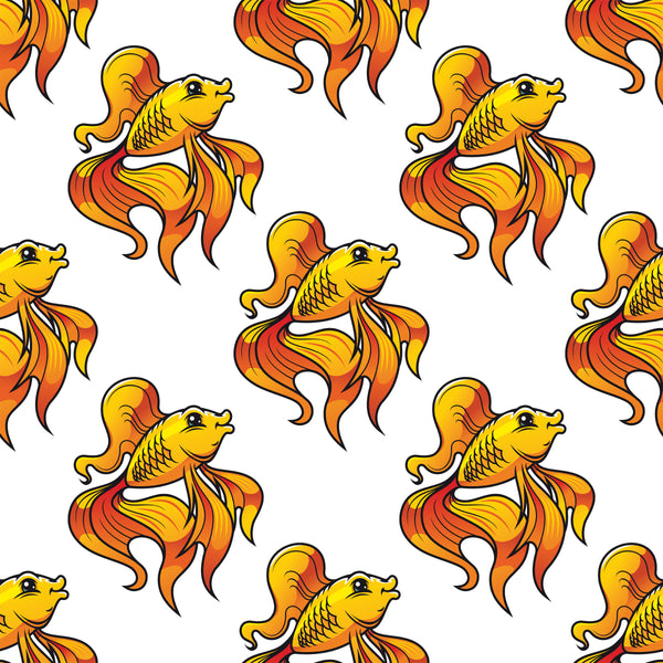 Fish Fabric, Custom Print Fabric, Fancy Goldfish Fabric 5596 - Beautiful Quilt 