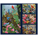 Bird Fabric, Song Bird Fabric Panel, 2287 - Beautiful Quilt 