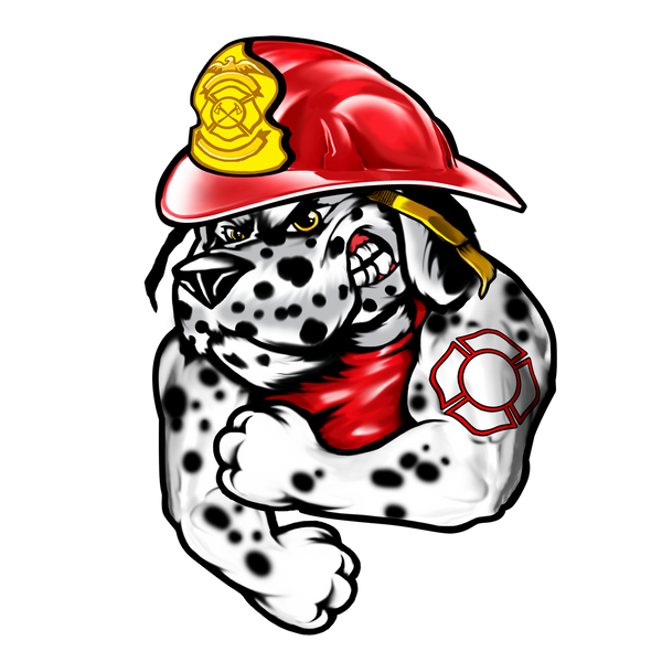 Firefighter Fabric, Dog Fabric Dalmatian Fabric, 5520 - Beautiful Quilt 