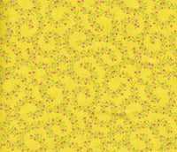 Blender Fabric, Garden Baby Swirl, Mini Flowers Yellow 7101 - Beautiful Quilt 