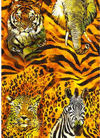 African Animal Fabric, The Wild Side, Panel 5687 - Beautiful Quilt 