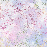 Batik Fabric RK Enchanted 2 Starburst Lavender 5299 - Beautiful Quilt 
