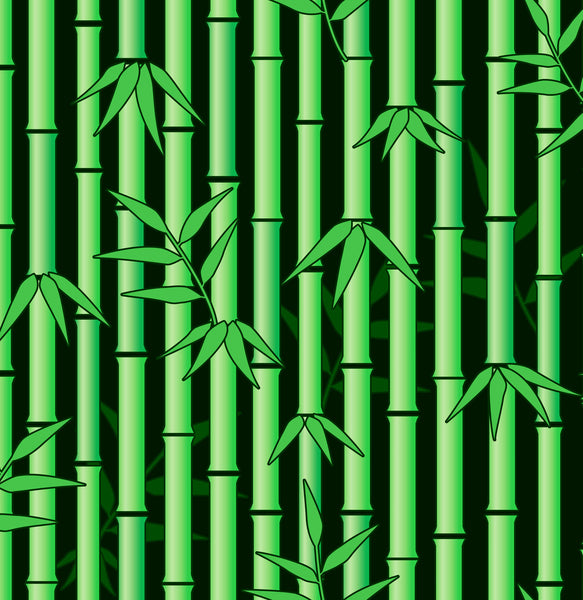 Leaf Fabric, Bamboo Fabric, Very Green, Cotton or Fleece, 3865 - Beautiful Quilt 