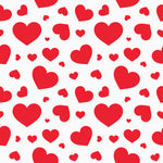 Heart Fabric, Scattered Heart Fabric, Cotton or Fleece, 3524 - Beautiful Quilt 