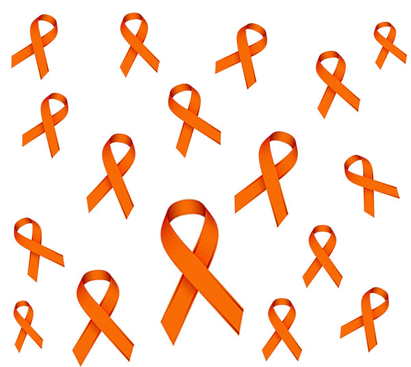 Orange Ribbon White (Leukemia)