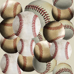 Sports Fabric, Baseball Fabric, Allover Baseballs, Cotton or Fleece 1702 - Beautiful Quilt 