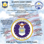 ROTC Fabric, Air Force Junior ROTC Cadet Creed Panel 2186 - Beautiful Quilt 