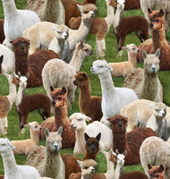 Farm Fabric Llama Fabric Farm Animals Llama in Grass 4777 - Beautiful Quilt 