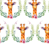 Children's Animal Fabric, Giraffe Fabric, Cotton or Fleece 1303 - Beautiful Quilt 