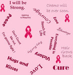 Cancer Fabric, Breast Cancer Fabric, Words of Encouragement, Cotton or Fleece 10105 - Beautiful Quilt 