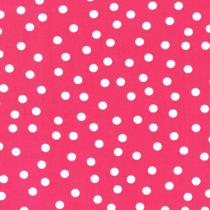 Polka Dot Fabric RK Remix white dots on fuchsia 3/8" 3908 - Beautiful Quilt 