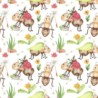 Bug Fabric, Ants Fabric, Cute, Cotton or Fleece, 4012 - Beautiful Quilt 