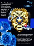 Police Fabric, The Fallen 54 inches x 72 inches, Cotton or Fleece 1663 - Beautiful Quilt 
