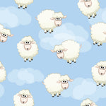 Children's Fabric, Flying Sheep, Cotton or Fleece 2217 - Beautiful Quilt 
