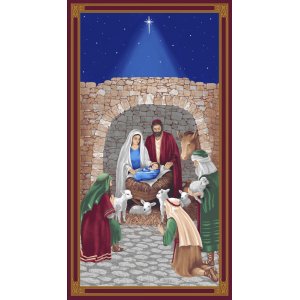 Featured Fabric, Religious Christmas Fabric