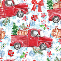 Christmas Car Fabric