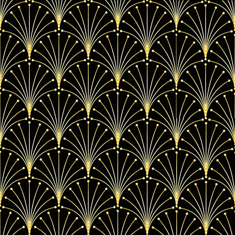 Black and Gold Fabric