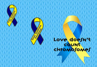 Down's Syndrome Awareness Fabric