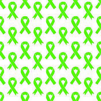 Green Ribbon Awareness Fabric