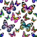 Bug Fabric, Butterfly Fabric in wild colors, on Cotton or Fleece 1585 - Beautiful Quilt 