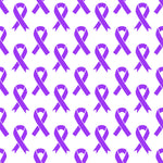 Cancer Fabric, Pancreatic Cancer Fabric, Epilepsy Fabric, Hodgkin's Lymphoma Fabric, Purple Ribbons, Cotton or Fleece 5637 - Beautiful Quilt 
