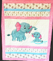 Children's Fabric, Elephant Quilt Kit 5866 - Beautiful Quilt 