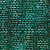 Batik Fabric RK Artisan Batik Matrix Geometric Teal 4956 - Beautiful Quilt 