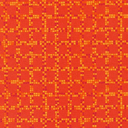 Blender Fabric RK Color Union Squares Orange 4622 - Beautiful Quilt 