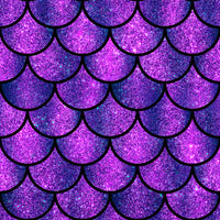 Blender Fabric, Purple 13, Dark Purple Scallops, Cotton or Fleece, 3953 - Beautiful Quilt 