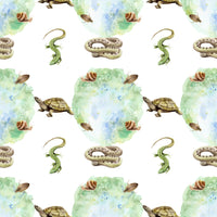 Reptile Fabric, Snake Fabric, Lizard Fabric, Turtle Fabric, Cotton or Fleece, 4014 - Beautiful Quilt 