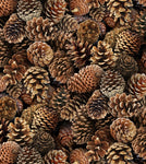 Pine Cone Fabric ES Landscape Medley 5342 - Beautiful Quilt 