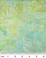 Batik Fabric Benartex Tropical Breeze Wildflower light 4668 - Beautiful Quilt 