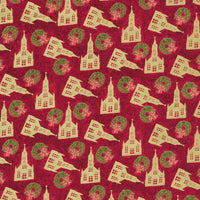 Christmas Fabric, Silent Night, Churches 5081 - Beautiful Quilt 