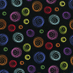 Blender Fabric, Happy Owl-o-ween, Geometric Black Carnivale 5730 - Beautiful Quilt 