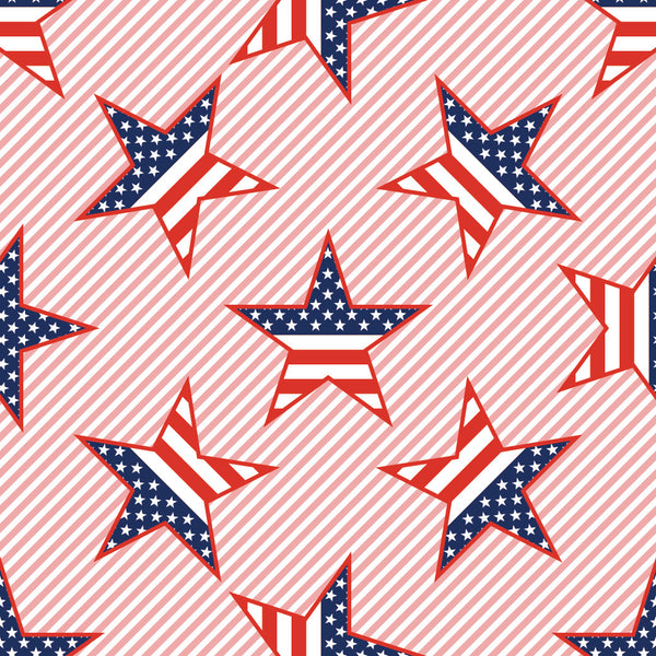 Patriotic Fabric,  American Flag Stars, Cotton or Fleece 7146 - Beautiful Quilt 