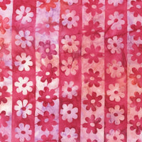 Batik Fabric Robert Kaufman Fabric flower pink 2453 - Beautiful Quilt 