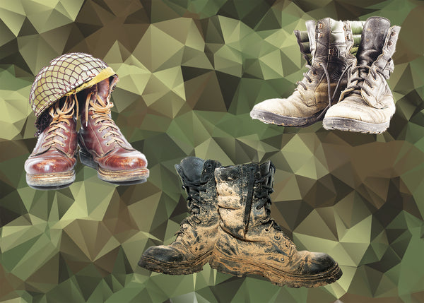 Military Fabric, Army Fabric, Custom Print Fabric, Army Boots, Cotton or Fleece 5873 - Beautiful Quilt 