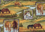 Farm Fabric, Horse Fabric, Running Wild, Wild Horses 7059 - Beautiful Quilt 