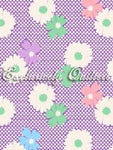1930's Reproduction Fabric, 1930's Classic, Flowers Purple 7090 - Beautiful Quilt 