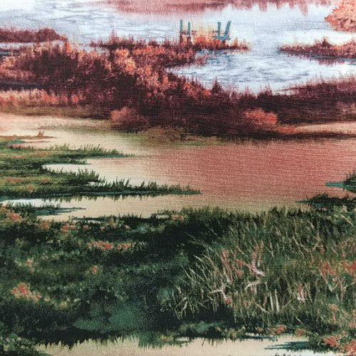 Landscape Fabric, First Light, Meadow 7156 - Beautiful Quilt 