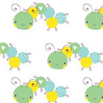 Children's Fabric, Bug Fabric, Itty Bitty, Caterpillars 7161 - Beautiful Quilt 