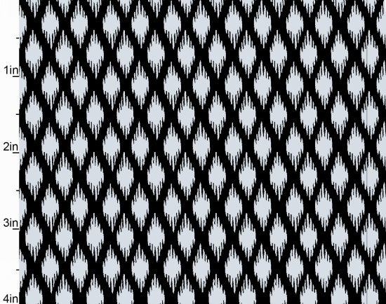 Blender Fabric, Pearle, Metallic Silver Diamonds on Black 7248 - Beautiful Quilt 