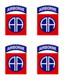 Military Fabric, 82nd Airborne Division Patch US Army Fabric Panel, Cotton or Fleece 655 - Beautiful Quilt 
