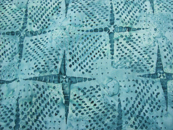 Batik Fabric Hoffman Fabrics geometric teal 2590 - Beautiful Quilt 