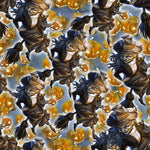 Halloween Fabric, Witches with Pumpkins, Cotton or Fleece, 1935 - Beautiful Quilt 