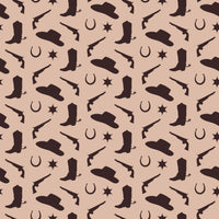 Western Fabric, Guns, Boots and Cowboy Hat Fabric, Cotton or Fleece 3920 - Beautiful Quilt 