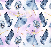 Ballet Fabric, Swan Lake Ballet Fabric, Cotton or Fleece, 2204 - Beautiful Quilt 