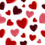 Heart and Valentine Fabric, Chocolate, and Red Hearts, Cotton or Fleece, 3526 - Beautiful Quilt 