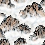 Asian Fabric, Asian Mountain Fabric, Cotton and Fleece 3824 - Beautiful Quilt 
